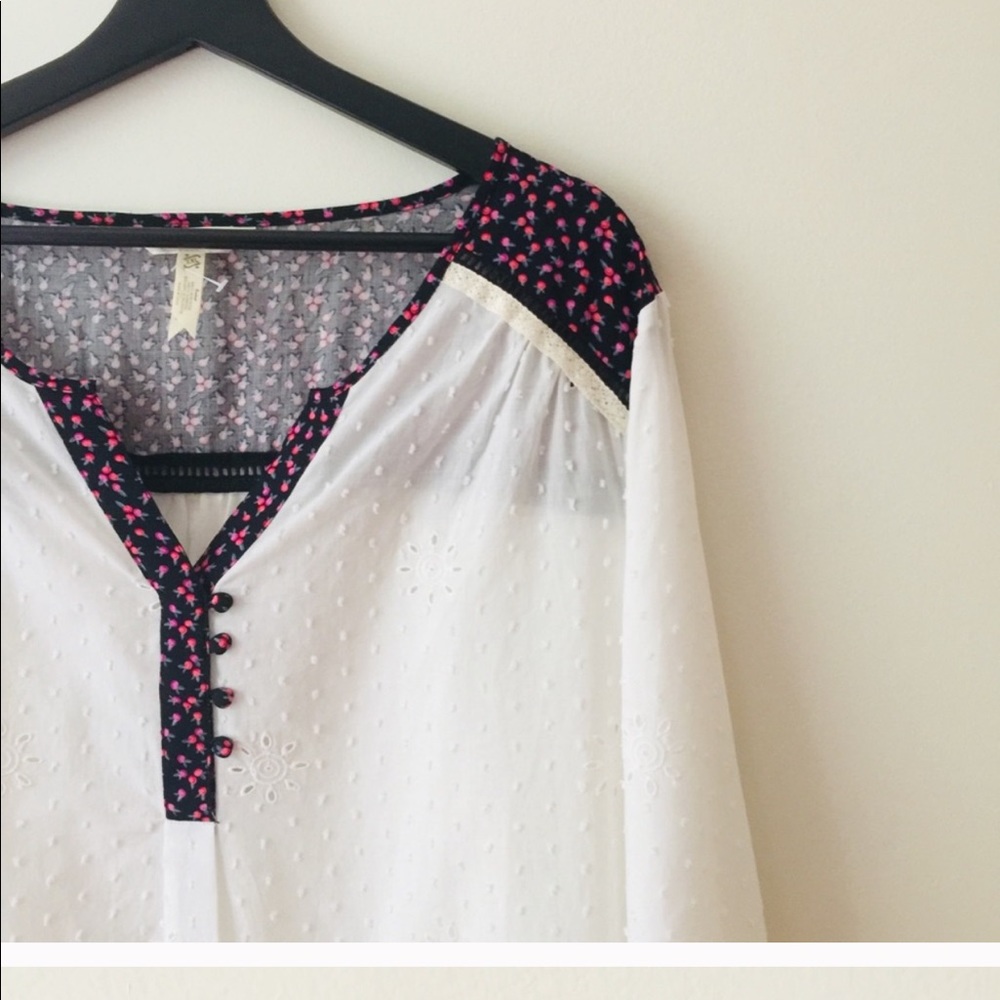 Matilda Jane Snow Globe tuniic white eyelet floral